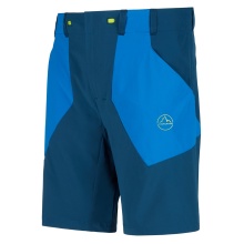 La Sportiva Wanderhose Scout Short (elastischer Bund mit Kordelzug, technische Stoffkombination) kurz blau Herren